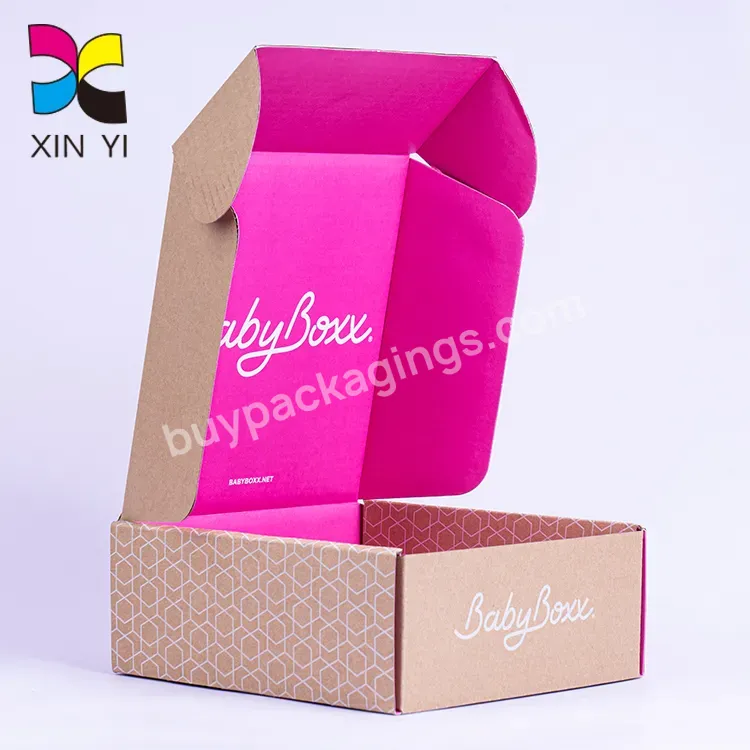 Eco Friendly Factory Custom Printed Corrugated Purple Pit Paper Box Makeup Brushes Paper Box