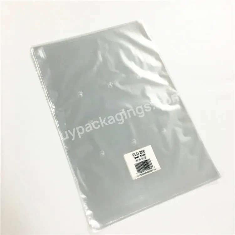 Eco-friendly Fresh Vegetable Packaging Cpp Pp Bag With Vent Hole