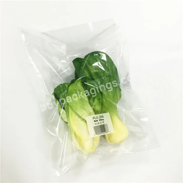 Eco-friendly Fresh Vegetable Packaging Cpp Pp Bag With Vent Hole