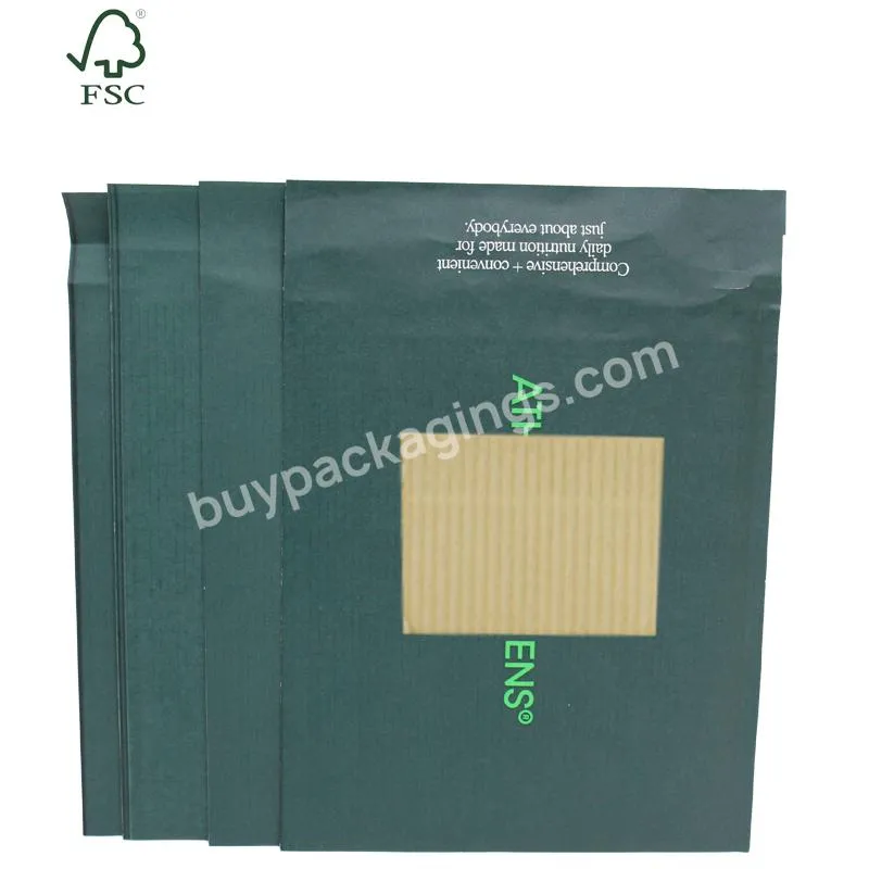 Eco friendly Honeycomb Padded Kraft Paper Envelopes Bubble Bag  100% Biodegradable Shockproof Shipping Mailing Bags