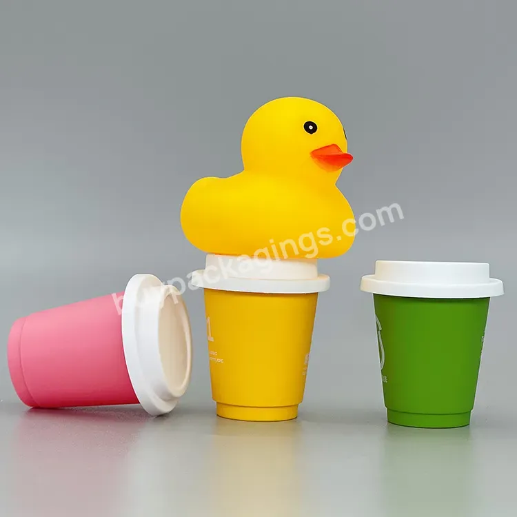 Eco Friendly Ice Cream Coffee Cups With Lid For Bubble Tea Powder & Coffee Powder Cup