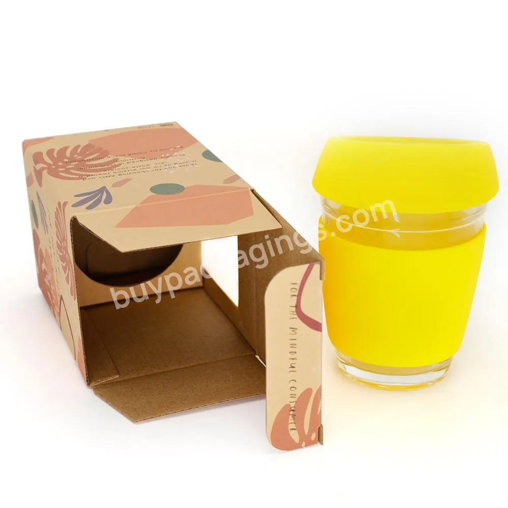 Eco Friendly Kraft Card Paper Mug Box Packaging Custom Scented Candle Jar Gift Box Packaging with Your Own Logo