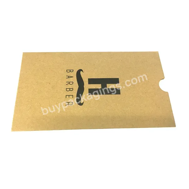 Eco-friendly Kraft Custom Cardboard Photo Paper Pouch Packaging Envelope Sleeve