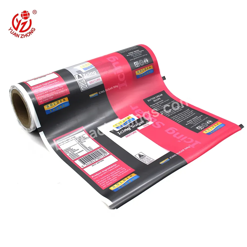 Eco-friendly Liquid/frozen Food Packaging Material Custom Printed With Own Logo Plastic Film Rolls