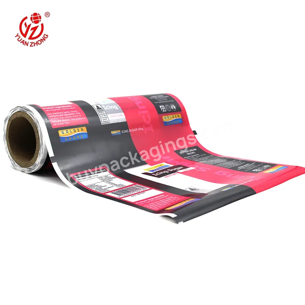 Eco-friendly Liquid/frozen Food Packaging Material Custom Printed With Own Logo Plastic Film Rolls