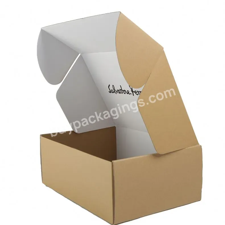 Eco-friendly Mailer Box Custom Printed Kraft Corrugated Shipping Box For Christmas Gift Subscription Box Packing