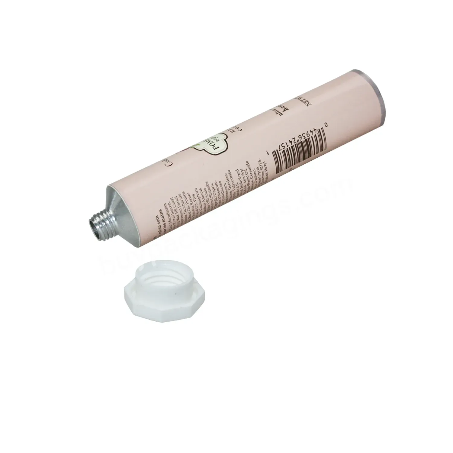 Eco-friendly Metal Soft Tubes 25g 30g Hand Lotion Tubes Plastic Free Hair Color Cream Tubes