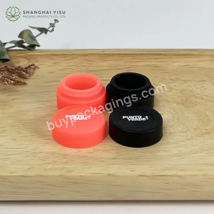 Eco-friendly Mini 2ml 3ml 5ml 7ml Travel Silicone Wax Jar Waterproof Silicone Container