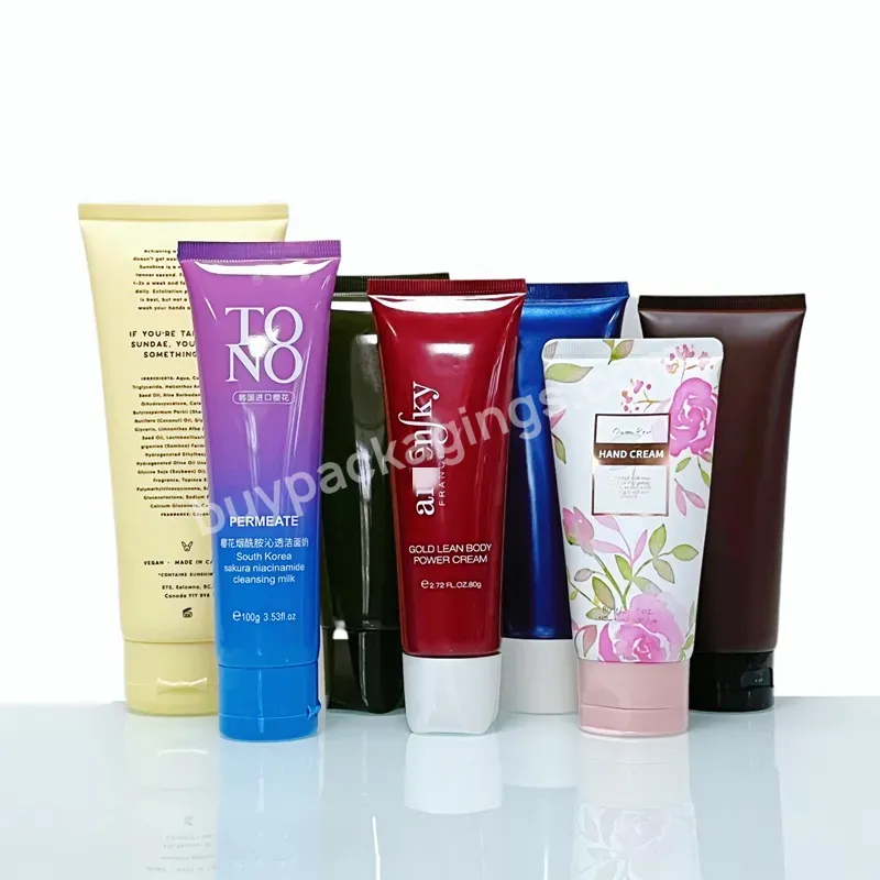 Eco-friendly Multi-function Makeup Sunblock Aluminum Pe Soft Bb Cosmetic Plastic Laminated Tube Packaging For Hand Cream