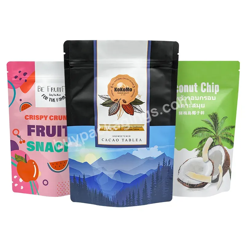 Eco Friendly Packaging Side Gusset 250g 500g 1lb Zip Lock Pouches Recyclable Custom Print Bean Coffee Bags