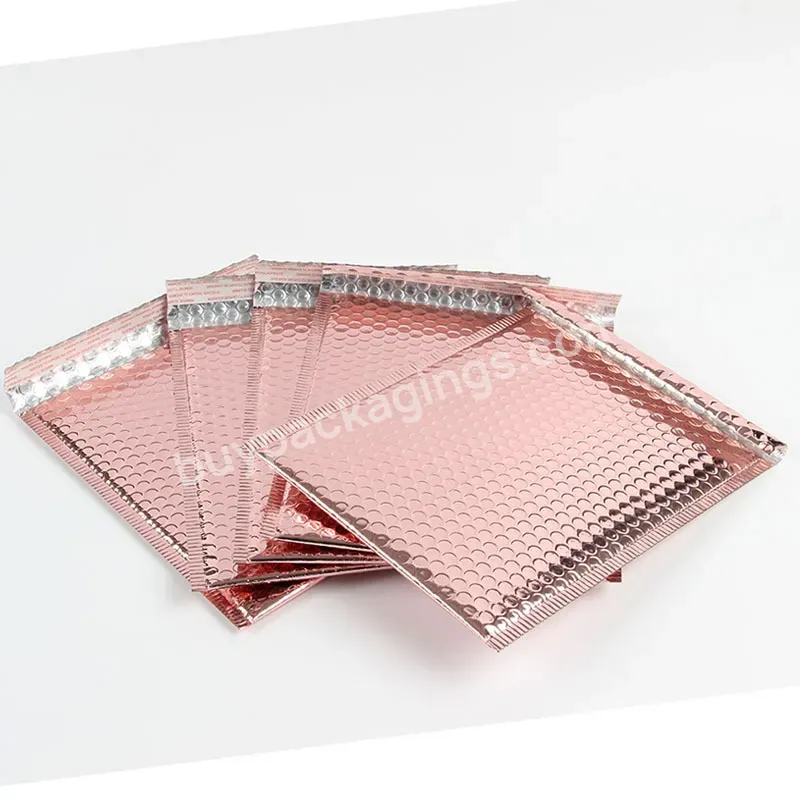 Eco-friendly Padded Envelopes Metallic Polymailer Shipping Packaging Mailer Bubble Jewelry Packaging Padded Envelope Bag Padded