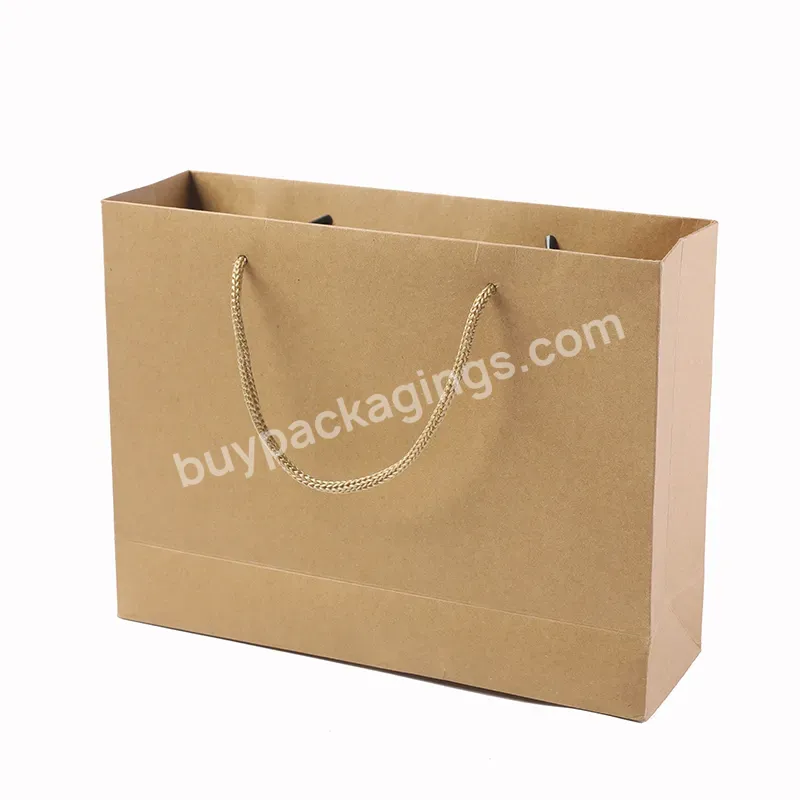 Eco-friendly Paper Bag Custom China Wholesale Custom Made Kraft Paper Tote Paper Bags