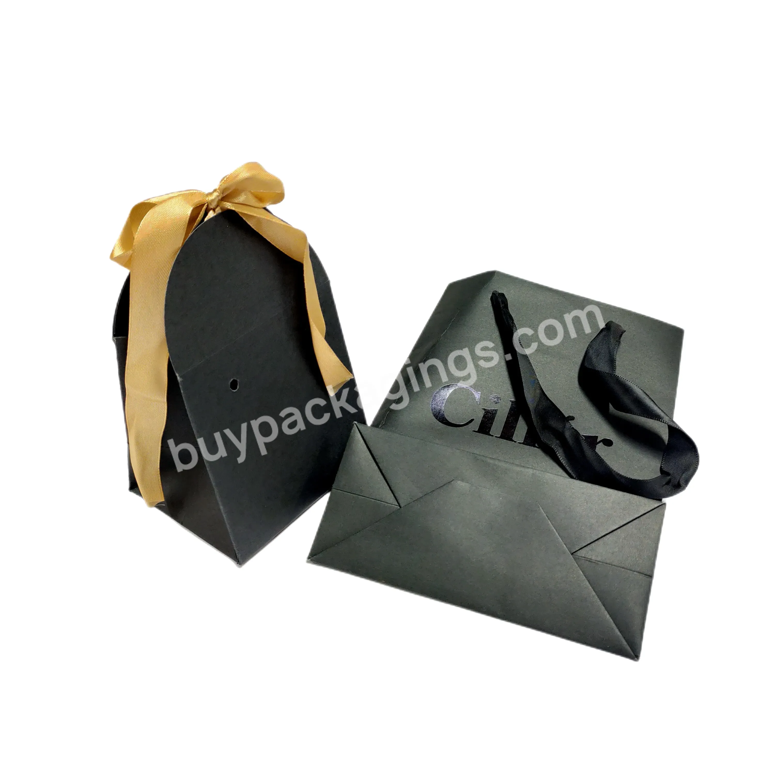 Eco Friendly Paper Bags Custom Artwork Printed Luxury Pattern For Goods Packaging