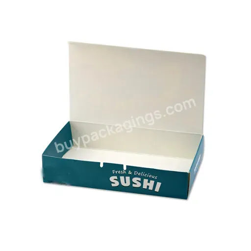 Eco Friendly Paper Square Art Paper Boxes Sushi Paper Food Packaging Box For Packaging Bento Lunch Disable Fast Food