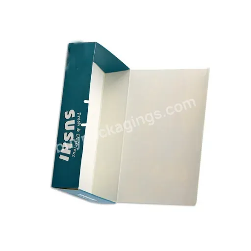 Eco Friendly Paper Square Art Paper Boxes Sushi Paper Food Packaging Box For Packaging Bento Lunch Disable Fast Food