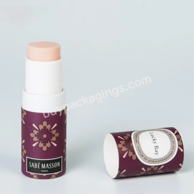 Eco friendly paperboard lip balm packaging tube for natural deodorant packaging