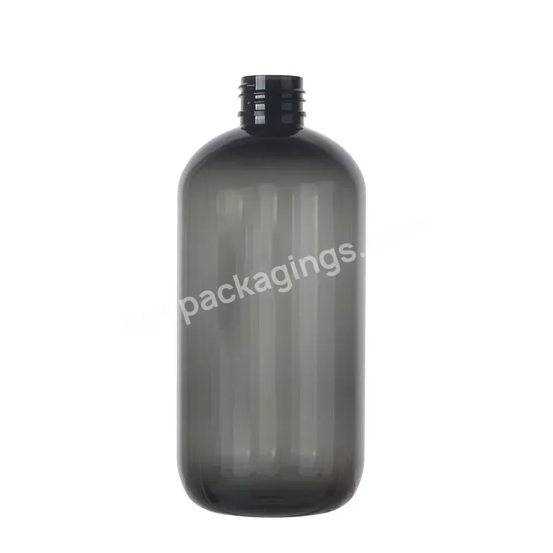 Eco-friendly Pcr Pet Boston Round Bottle 500ml For Body Wash