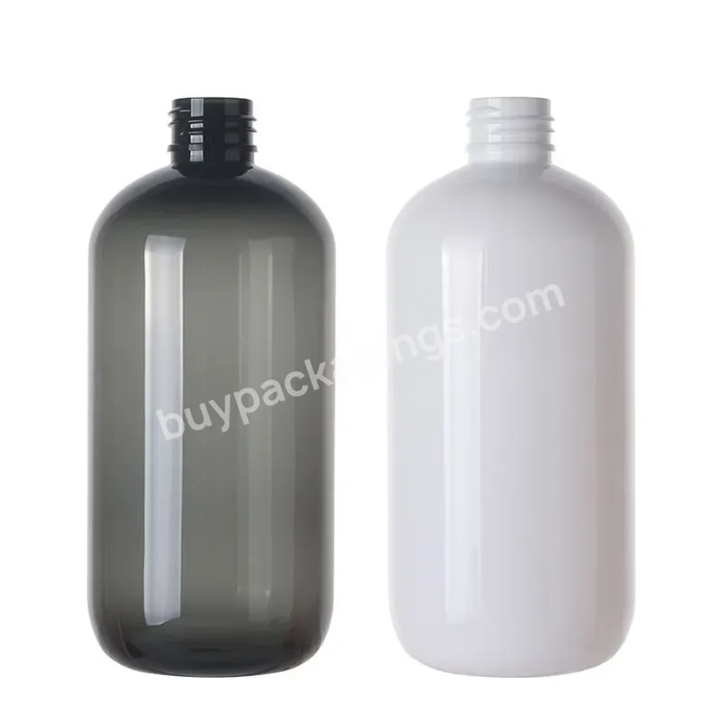 Eco-friendly Pcr Pet Boston Round Bottle 500ml For Body Wash