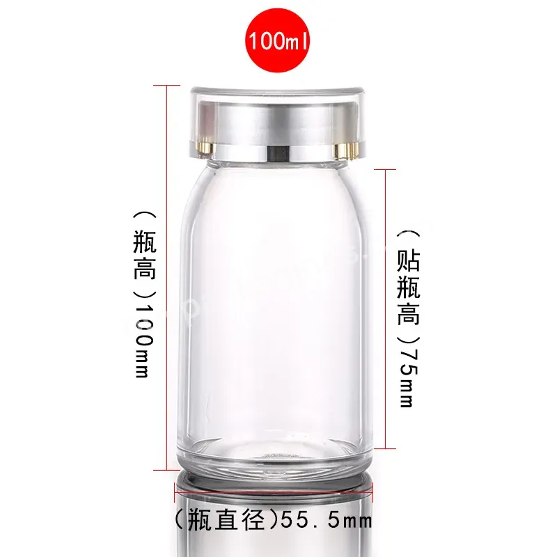 Eco-friendly Pet 500ml Food Grade Jar Plastic Honey Bottle Beverage Bottle Plastic Medical Bottle With Screw Cap