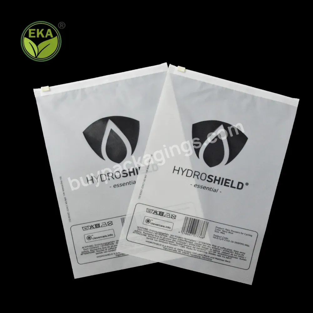 Eco Friendly Pla 100% Biodegradable And Compostable Plastic Food Packaging Bag With Zipper