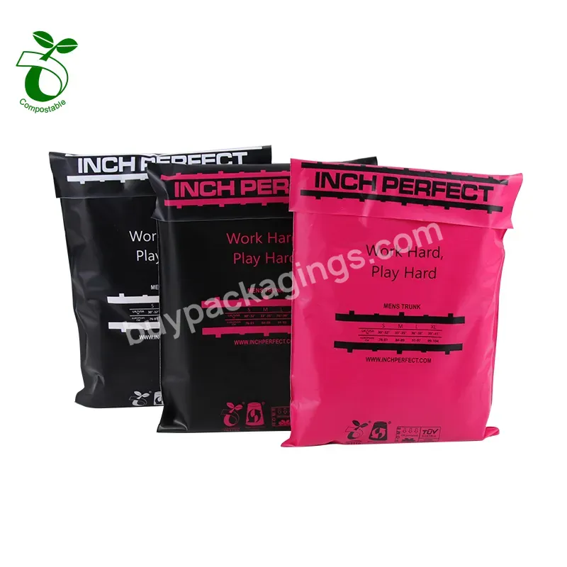 Eco Friendly Pla Pbat Corn Starch Biodegradable Printed Plastic Colored Logo Poly Mailers Custom Mailing Bags Compostable Mailer