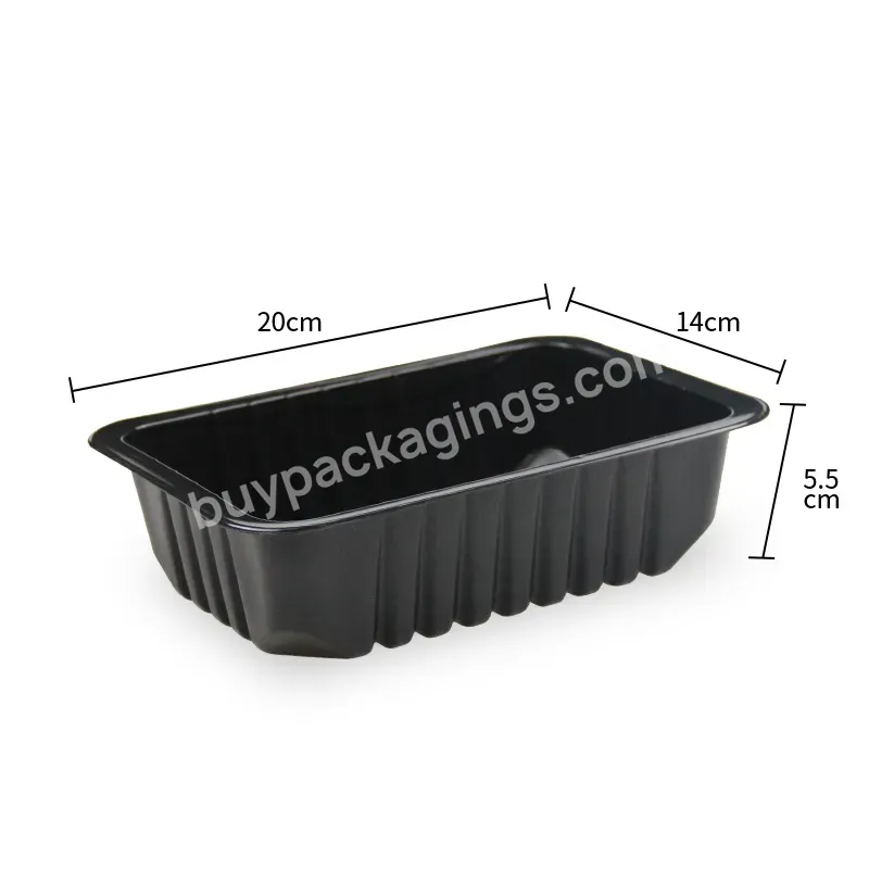 Eco-friendly Plastic Food Tray Oem/odm Custom Supermarket Meat Packaging Trays Grade Vegetable Fruit Disposable Meat Tray