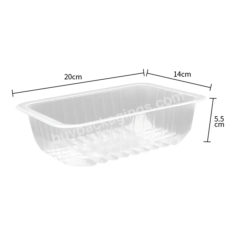 Eco-friendly Plastic Food Tray Oem/odm Custom Supermarket Meat Packaging Trays Grade Vegetable Fruit Disposable Meat Tray