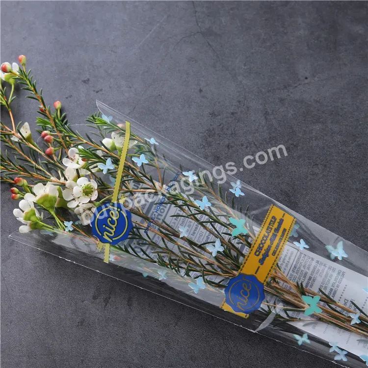 Eco-friendly Pp Plastic Type And Plastic Material Packaging Sleeves For Cut Flowers