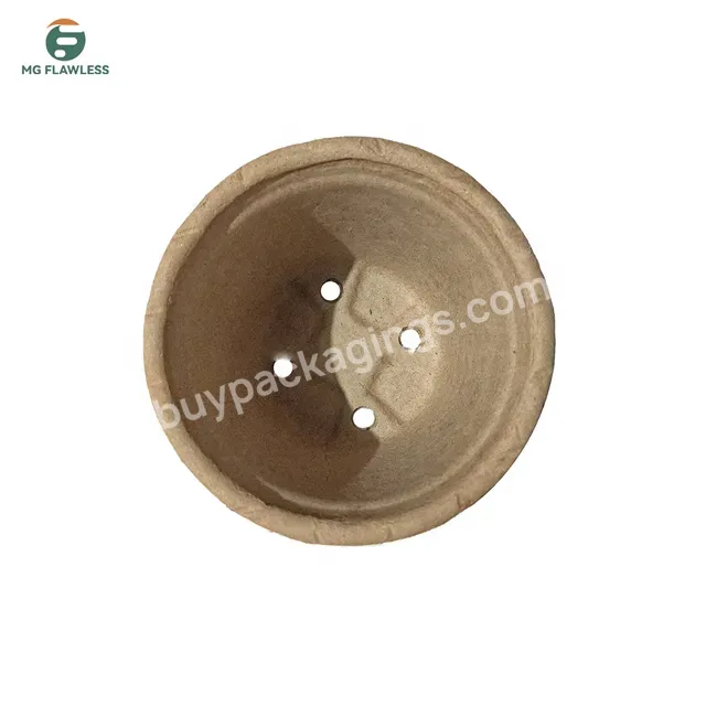 Eco Friendly Pulp Round Germination Nursery Seeding Starter Pots Tray For Garden Planting Seedlings Sow And Growing Kit