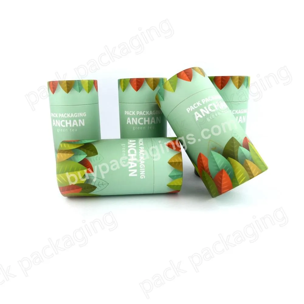 Eco-friendly Recyclable Cardboard Food Grade Aluminium Foil Tea Powder Coffee Tube Paper Packaging Box