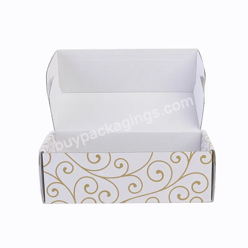 Eco Friendly Recyclable Carton Blank Brown Kraft Paper Shipping Box Ready Made Corrugated Mailer Box For Shoes And Clothing