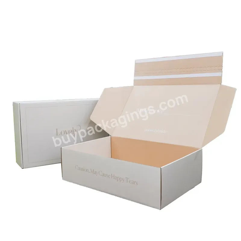 Eco Friendly Recyclable Carton Blank Brown Kraft Paper Shipping Box Ready Made Corrugated Mailer Box
