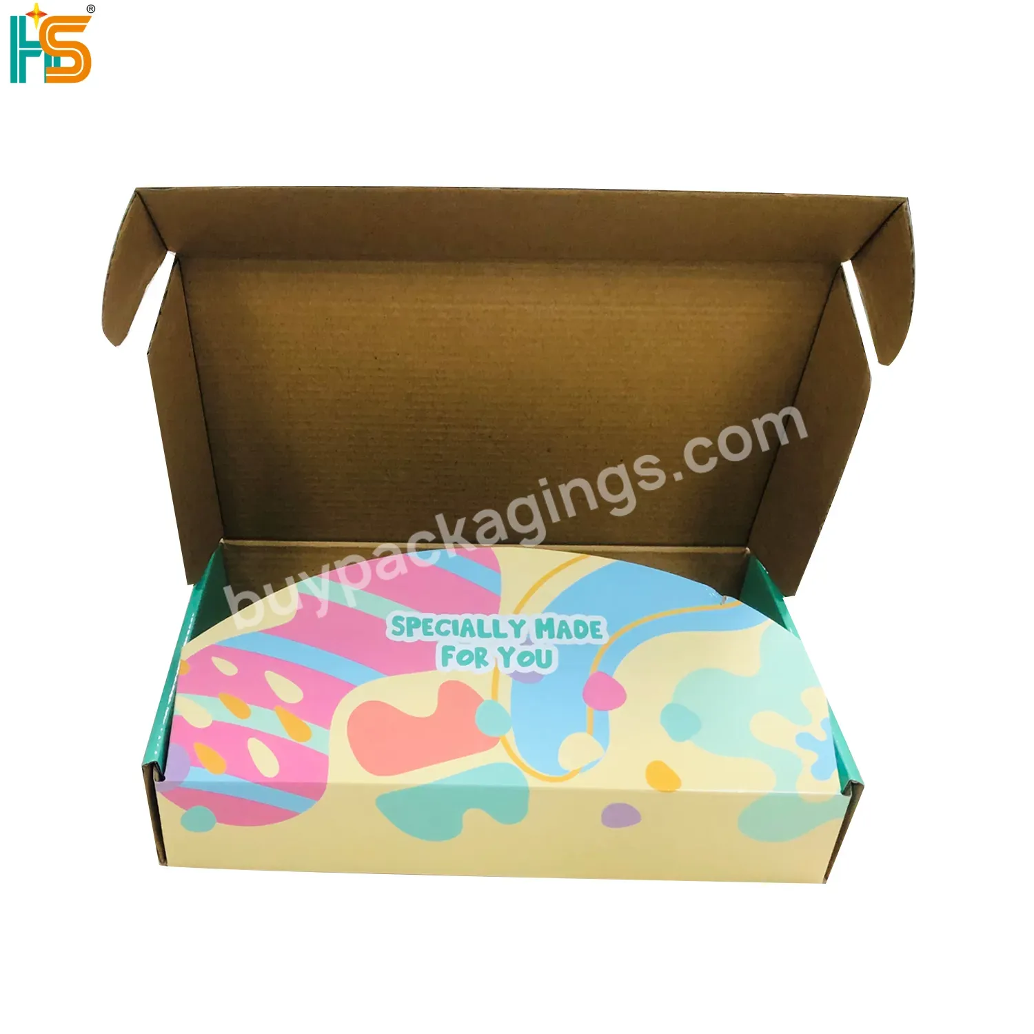 Eco Friendly Recycled Corrugated Paper Bag Boxes Set Custom Logo Clothing Gift Mailer Box For Apparel Packaging Ready