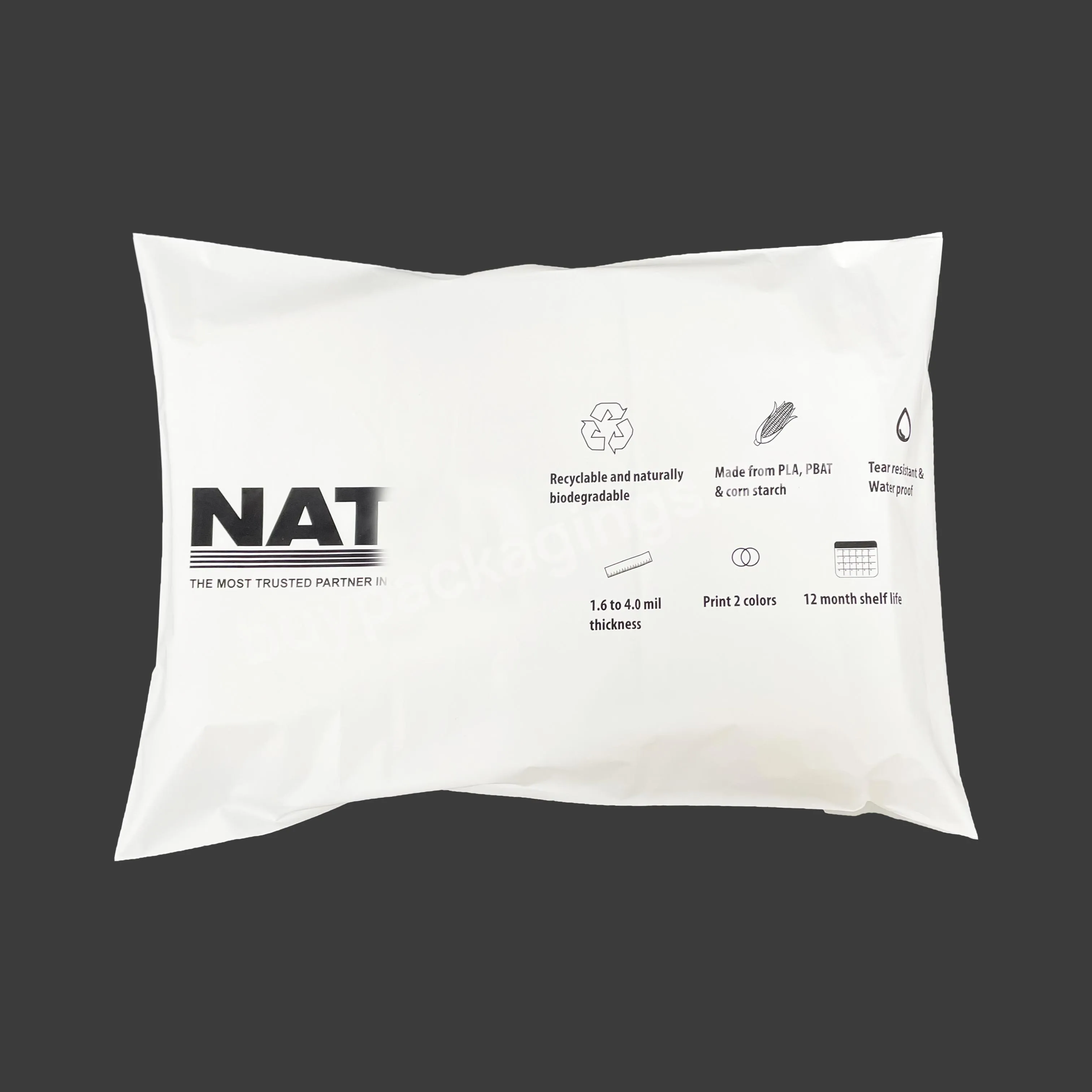 Eco Friendly Self Sealing Carrier Bags Biodegradable Compostable Plastic Postage Parcel Bag