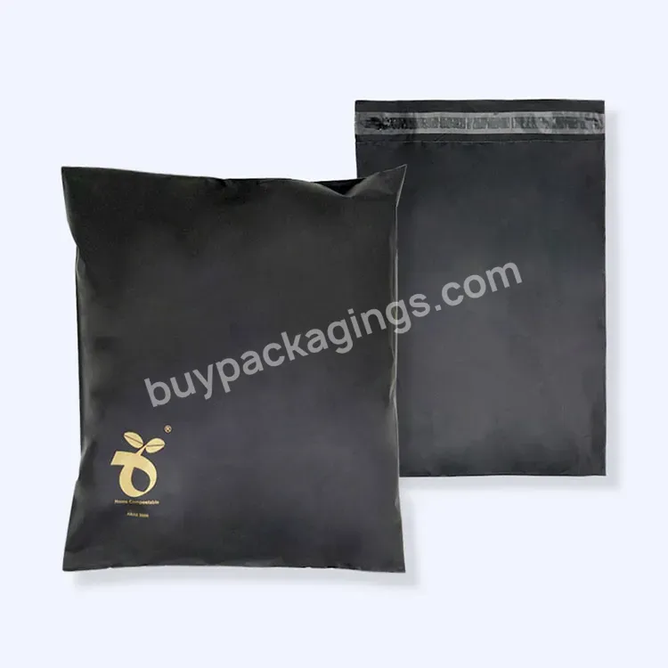 Eco Friendly Self Sealing Mailing Bags 50pcs Pack Black Compostable Envelope