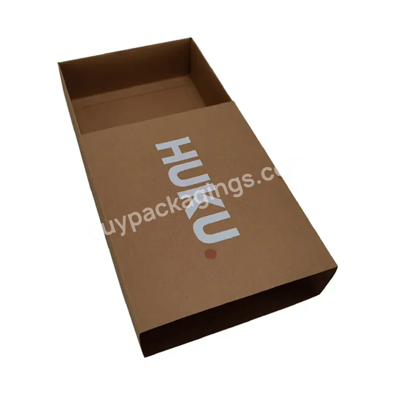 Eco-friendly Slide Brown Kraft Paper Boxes Slide Box With Your Own Logo