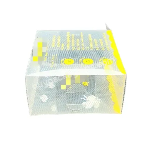 Eco Friendly Transparent Pet Color Printed Square Folding Plastic Children's Day Gift Packaging Box