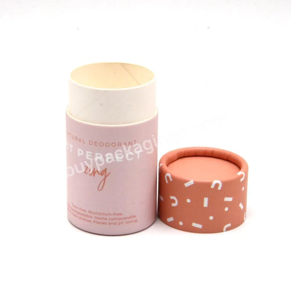 Eco friendly Wax paper lining push up paper tube container for lip balm&chapstick packing