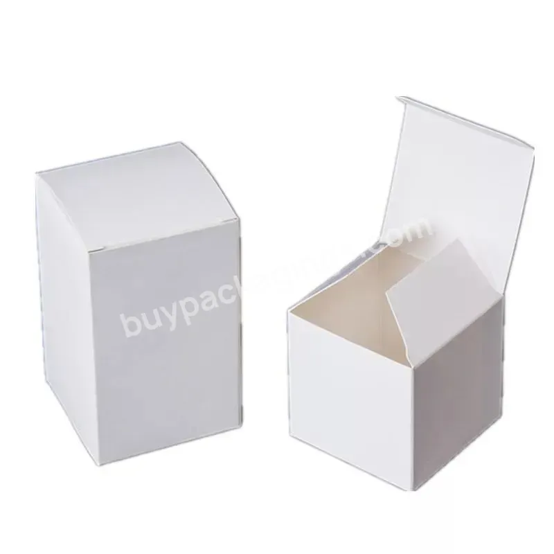 Eco-friendly White Cardboard Tuck Box Corrugated Packaging Boxes Foldable Kraft Gift Paper Box