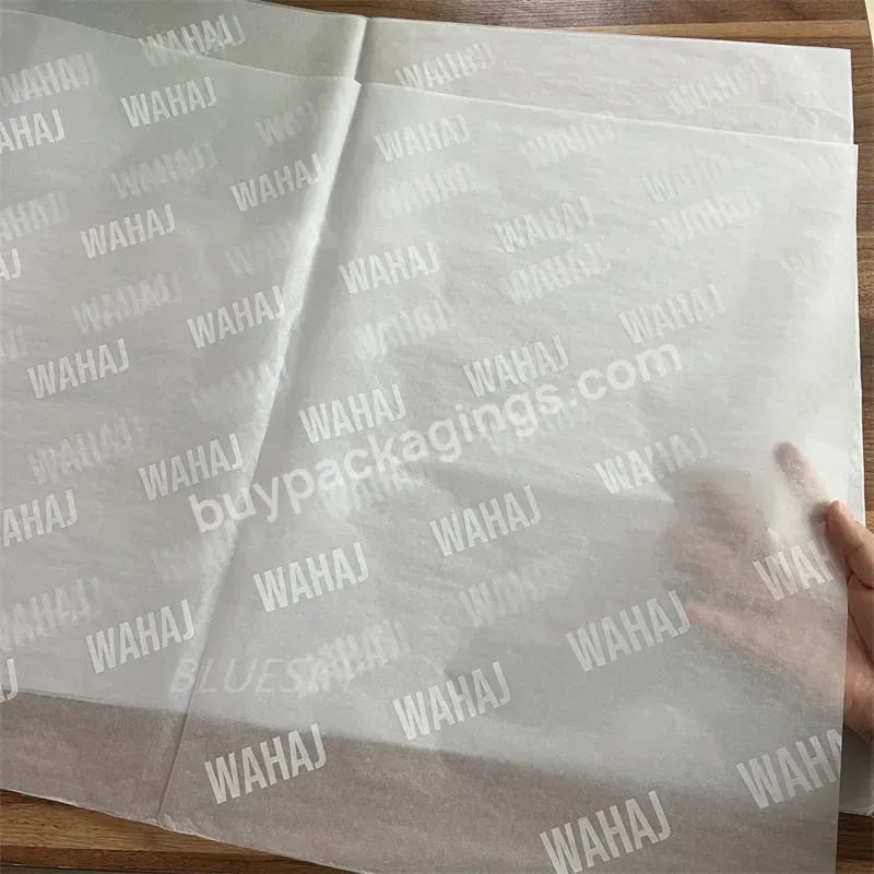 Eco Friendly White Wrapping Tissue Paper Custom Full Printed Logo Gift Wrapping Paper Clothing Tissue Paper