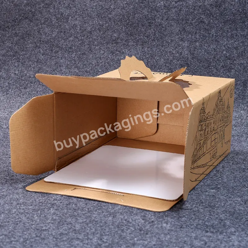 Eco Friendly Wholesale Party Cookie Box Snack Package Picnic Neutral Paper Box Packaging Box For Cake Fruit Candy