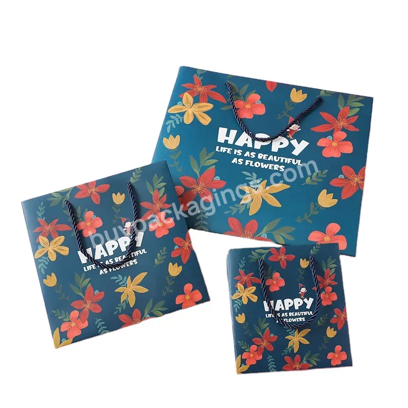 Eco-friendly Wholesale Recycled Elegant Custom Shopping Paper Bag With Logo Cardboard Paper Bag Packaging