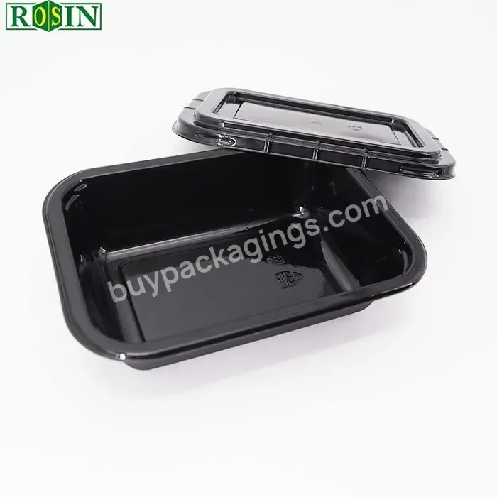 Eco Friendly Wholesale Restaurant Rectangular Disposable Microwave Plastic Pp Takeaway Food Containers