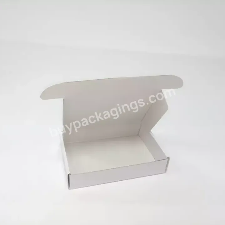 Eco Recycling Printing Kraft Paper Folding Mail Corrugated Cardboard Box With Custom Logo