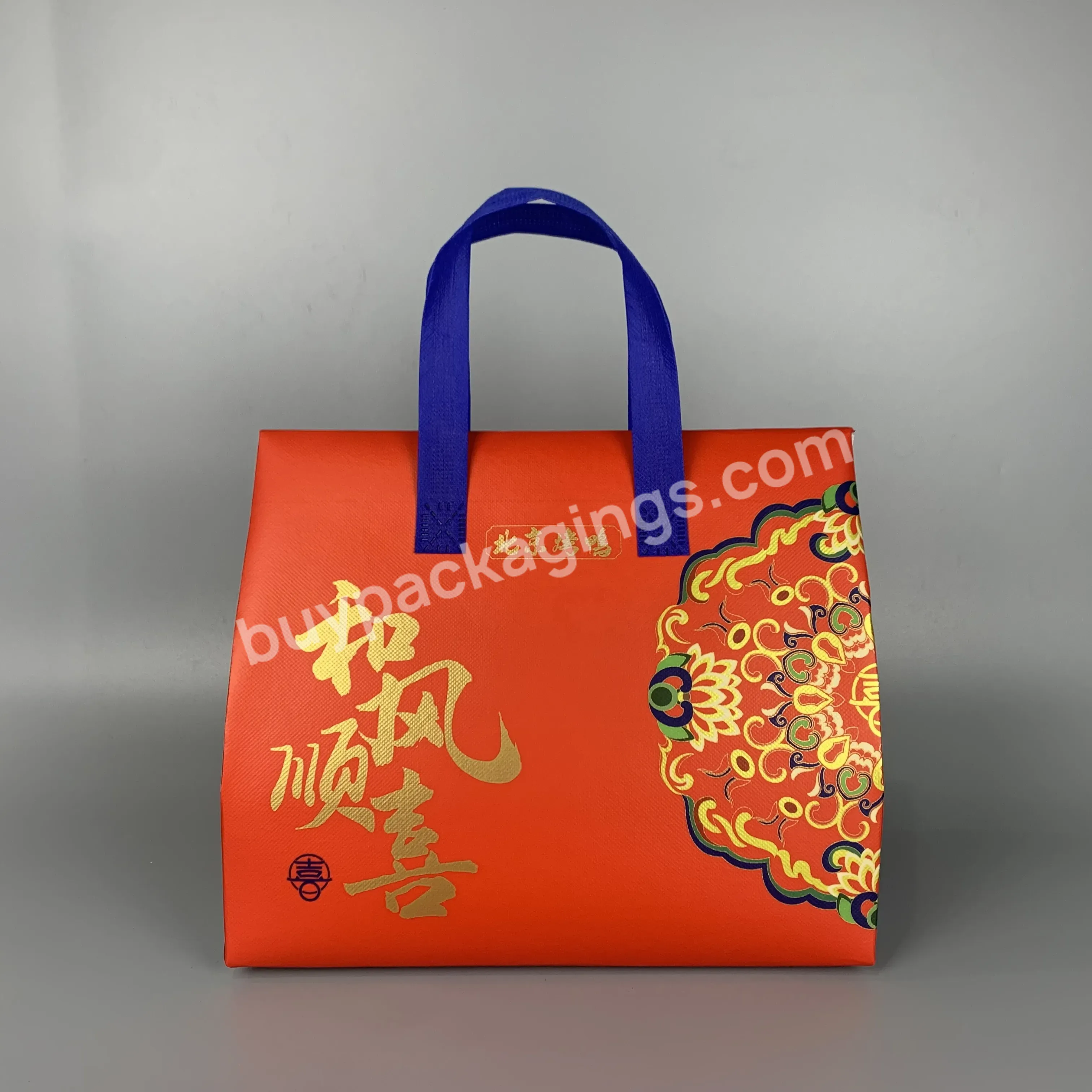 Eco Reusable Laminated Cooler Bag Recyclable Customized Food Bag With Pattern For Packaging