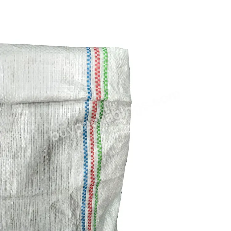 Ecofriendly 25kg White Empty Flour Packaging Bag Rice Sack Bag 50 Kg Pp Woven Bag Roll