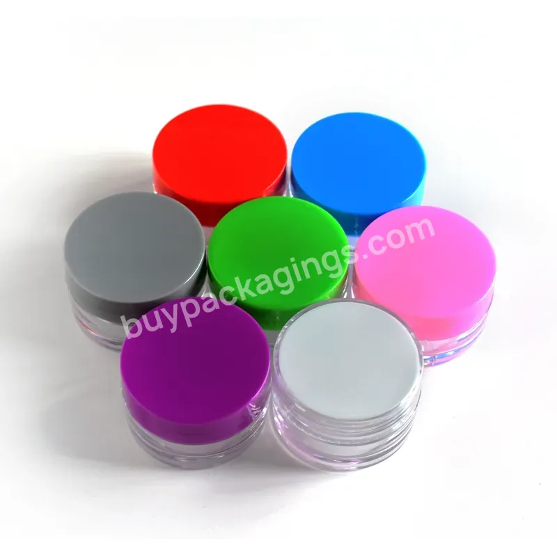 Economic Clear Plastic Ps Jar 5g 10g Cream Container With Clear Cap White Cap Black Cap - Buy Clear Plastic Ps Jar 5g Cream Container,Economic Clear Plastic Ps Jar 5g Cream Container,Practical Clear Plastic Ps Jar 10g Cream Container.