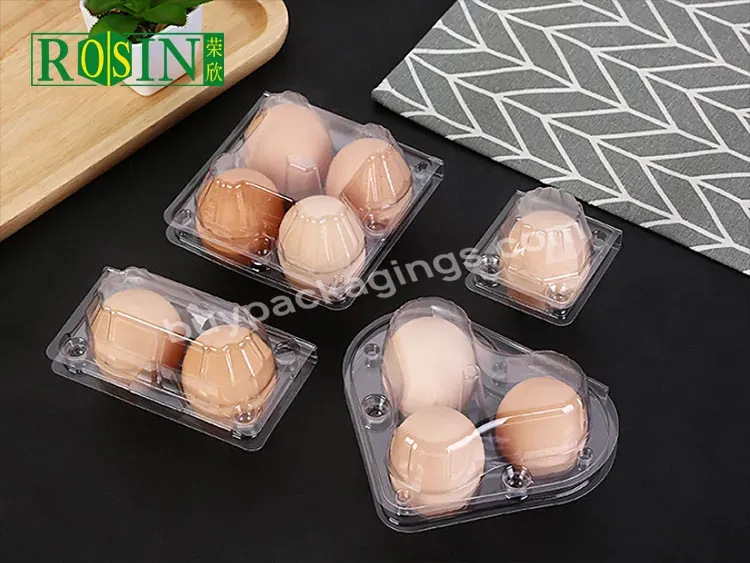 Egg Tray 3 Holes Plastic Egg Tray With Lid Clear Clamshell Disposable Wholesale Pet/pvc Blister Food