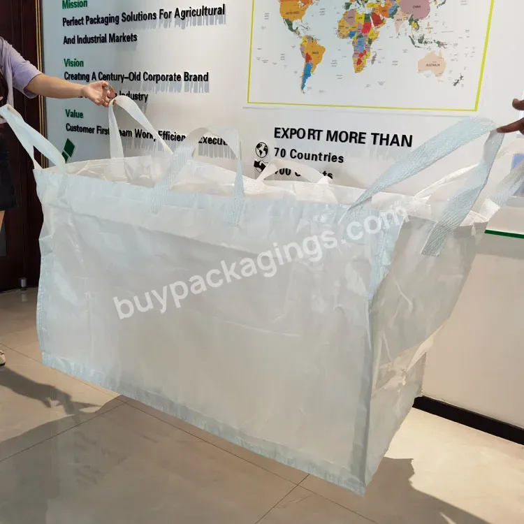 Egp Factory Direct Sales 1 Ton Or 2 Ton 1m3 Pp Plastic Sling Fibc Jumbo Big Bags Dimensions Of Sand 1000kg