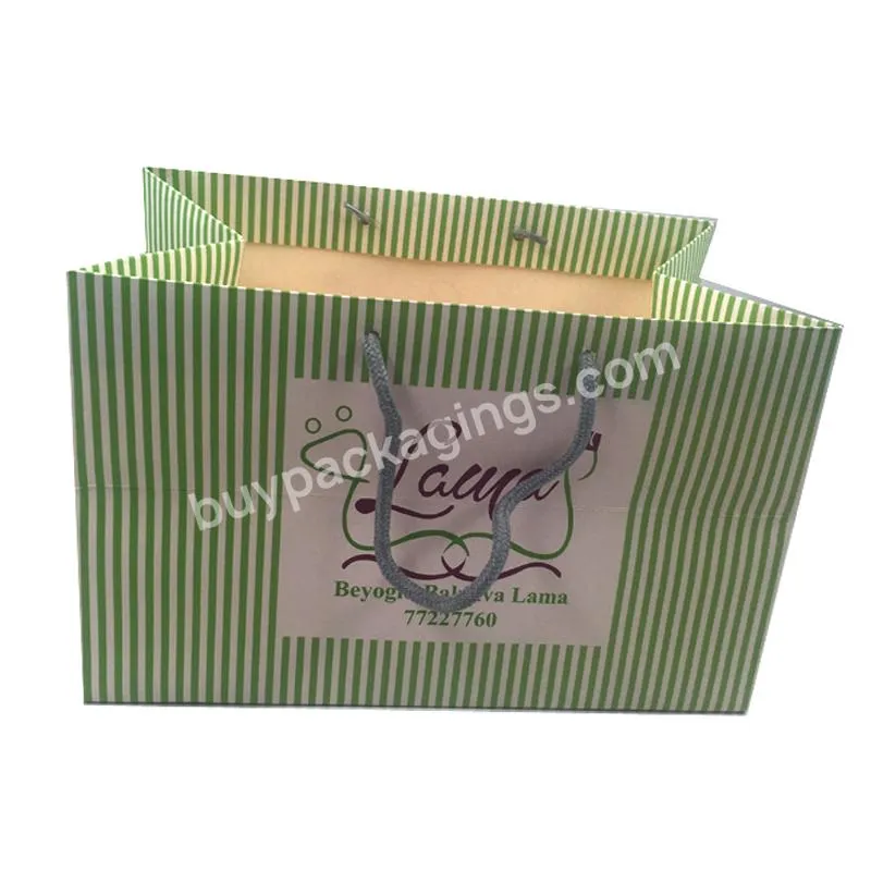 eid mubarak kraft funny humor paper gift bags kraft paper vest shopping bag